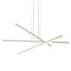 Sirius 98-Watt Integrated LED Pendant White Linear Island Lighting With 3 LED Planks 39.25 in. Long by VONN Lighting