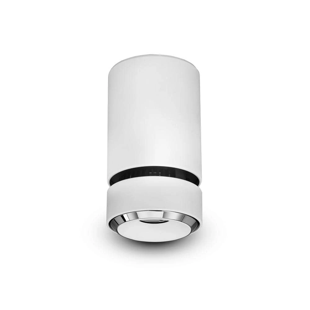 Orbit 4.25 in. 1-Light Surface Adjustable LED Downlight Dimmable 100-277V Beam Angle 36 Degree White 3000K Flush Mount by VONN Lighting