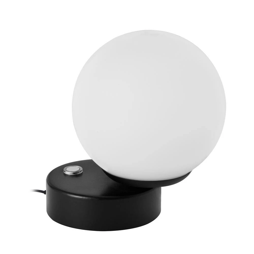 Capri 6.25 in. 11-Watt Black Indoor Integrated LED Table Lamp with 4-Way Touch Sensor 3-Step Brightness Capability by VONN Lighting - Image 4