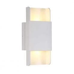 Atlas 4.75 in. White Integrated LED Sconce ADA Compliant Up Down LED Illumination by VONN Lighting